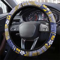 Tokelau Manuia te Kilihimahi Steering Wheel Cover Pacific Patchwork Xmas Vibes - Polynesian Pride
