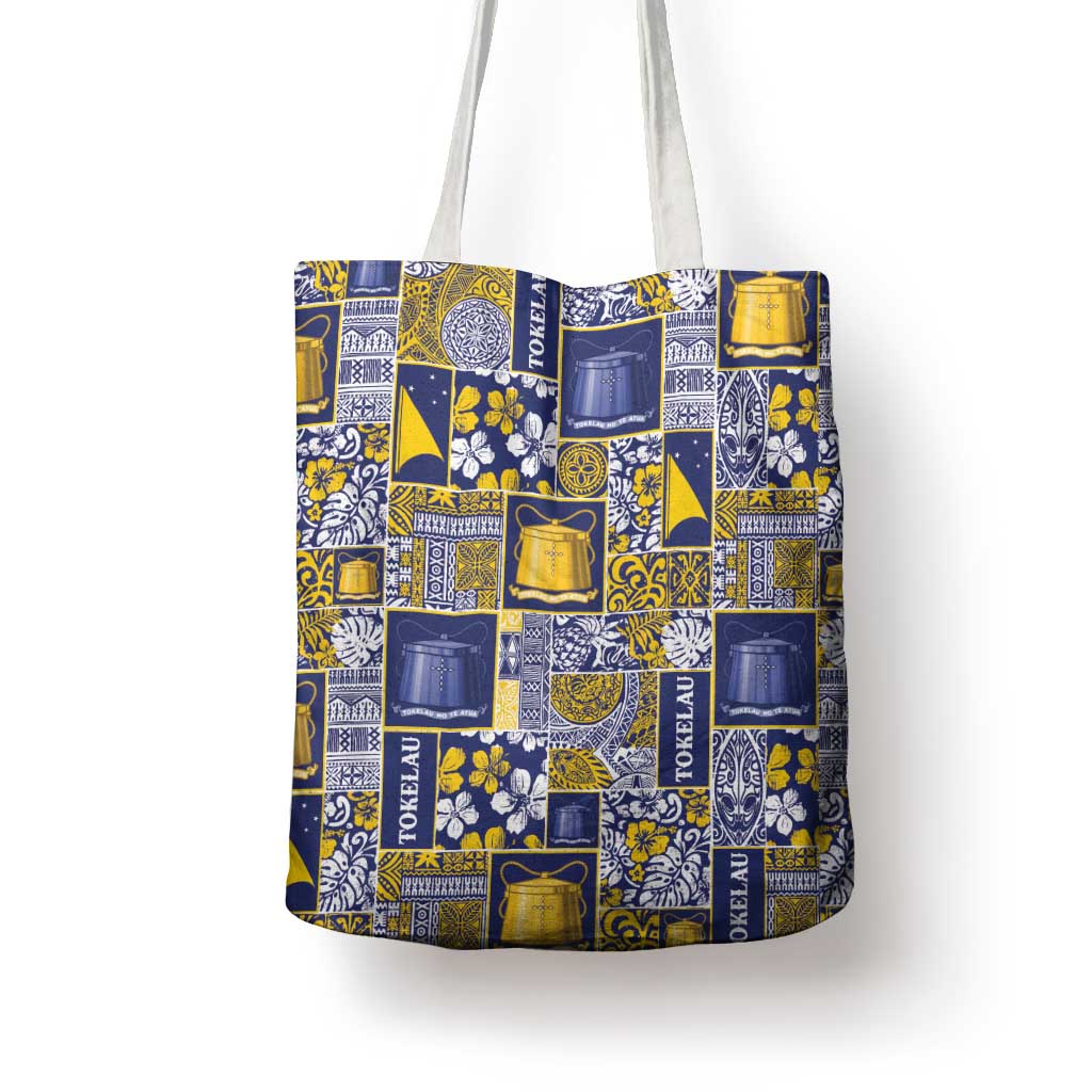 Tokelau Manuia te Kilihimahi Tote Bag Pacific Patchwork Xmas Vibes - Polynesian Pride