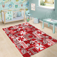 Wallis Et Futuna Kilisimasi Fiefia Area Rug Pacific Patchwork Xmas Vibes - Polynesian Pride