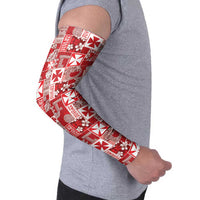 Wallis Et Futuna Kilisimasi Fiefia Arm Sleeves Pacific Patchwork Xmas Vibes - Polynesian Pride