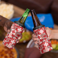 Wallis Et Futuna Kilisimasi Fiefia 4 in 1 Can Cooler Tumbler Pacific Patchwork Xmas Vibes - Polynesian Pride