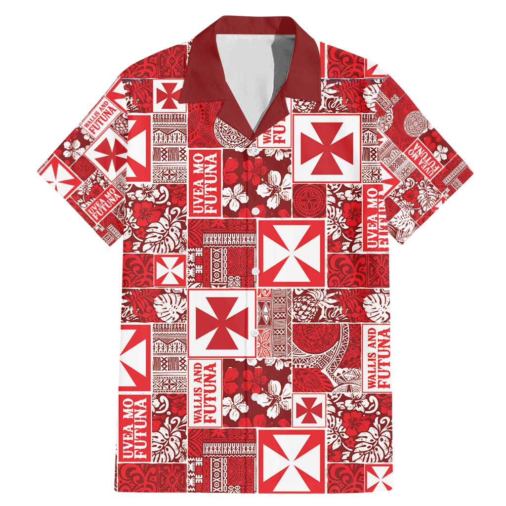 Wallis Et Futuna Kilisimasi Fiefia Family Matching Mermaid Dress and Hawaiian Shirt Pacific Patchwork Xmas Vibes - Polynesian Pride