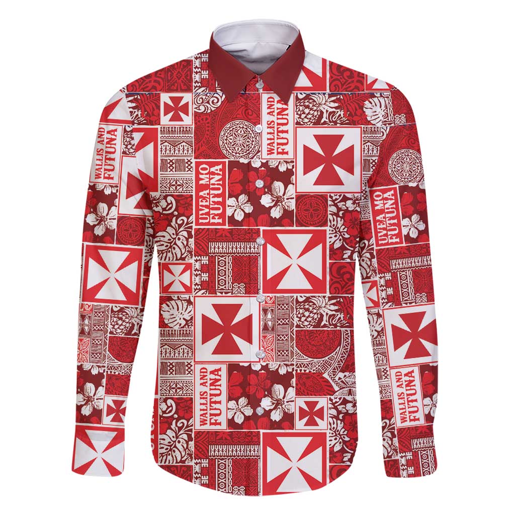 Wallis Et Futuna Kilisimasi Fiefia Family Matching Mermaid Dress and Hawaiian Shirt Pacific Patchwork Xmas Vibes - Polynesian Pride