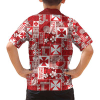 Wallis Et Futuna Kilisimasi Fiefia Family Matching Puletasi and Hawaiian Shirt Pacific Patchwork Xmas Vibes - Polynesian Pride
