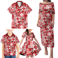 Wallis Et Futuna Kilisimasi Fiefia Family Matching Puletasi and Hawaiian Shirt Pacific Patchwork Xmas Vibes - Polynesian Pride