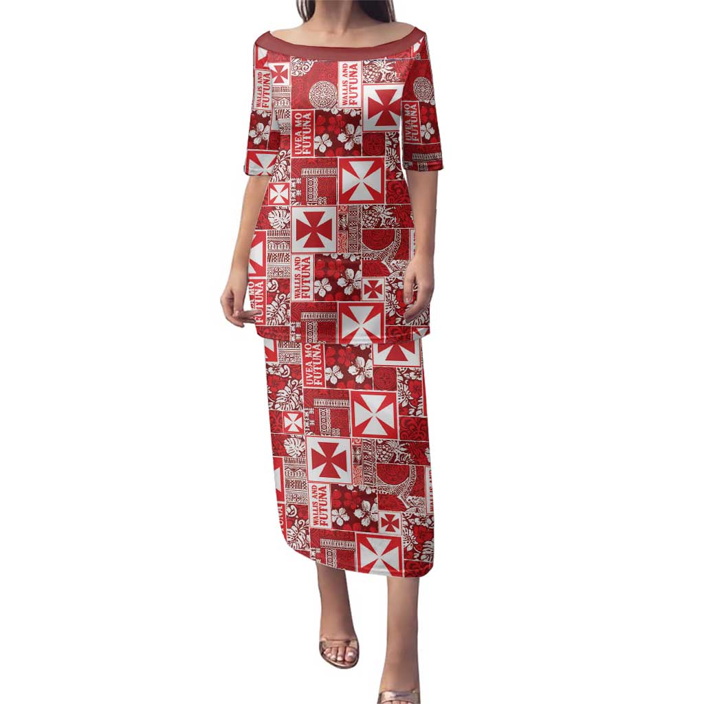 Wallis Et Futuna Kilisimasi Fiefia Family Matching Puletasi and Hawaiian Shirt Pacific Patchwork Xmas Vibes - Polynesian Pride