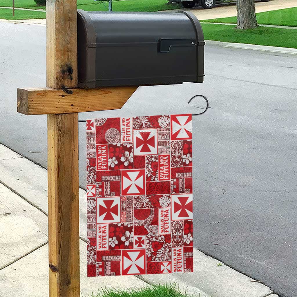 Wallis Et Futuna Kilisimasi Fiefia Garden Flag Pacific Patchwork Xmas Vibes - Polynesian Pride