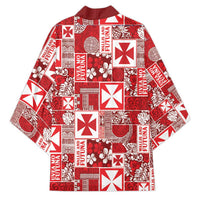 Wallis Et Futuna Kilisimasi Fiefia Kimono Pacific Patchwork Xmas Vibes - Polynesian Pride