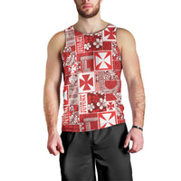 Wallis Et Futuna Kilisimasi Fiefia Men Tank Top Pacific Patchwork Xmas Vibes - Polynesian Pride