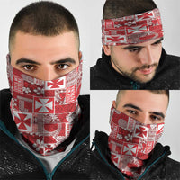 Wallis Et Futuna Kilisimasi Fiefia Neck Gaiter Pacific Patchwork Xmas Vibes - Polynesian Pride
