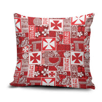 Wallis Et Futuna Kilisimasi Fiefia Pillow Cover Pacific Patchwork Xmas Vibes - Polynesian Pride