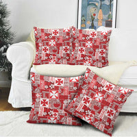 Wallis Et Futuna Kilisimasi Fiefia Pillow Cover Pacific Patchwork Xmas Vibes - Polynesian Pride