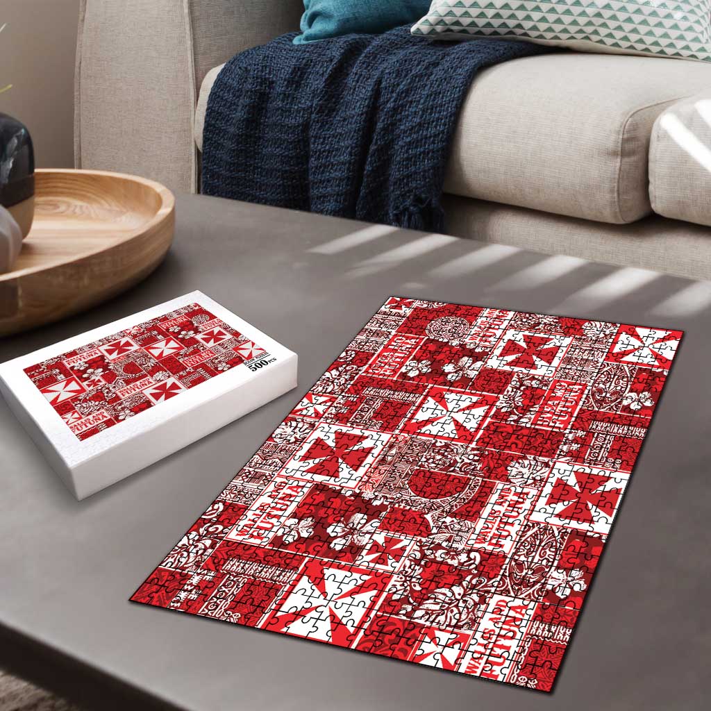 Wallis Et Futuna Kilisimasi Fiefia Puzzle Pacific Patchwork Xmas Vibes - Polynesian Pride