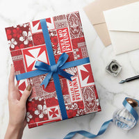 Wallis Et Futuna Kilisimasi Fiefia Wrapping Paper Pacific Patchwork Xmas Vibes - Polynesian Pride