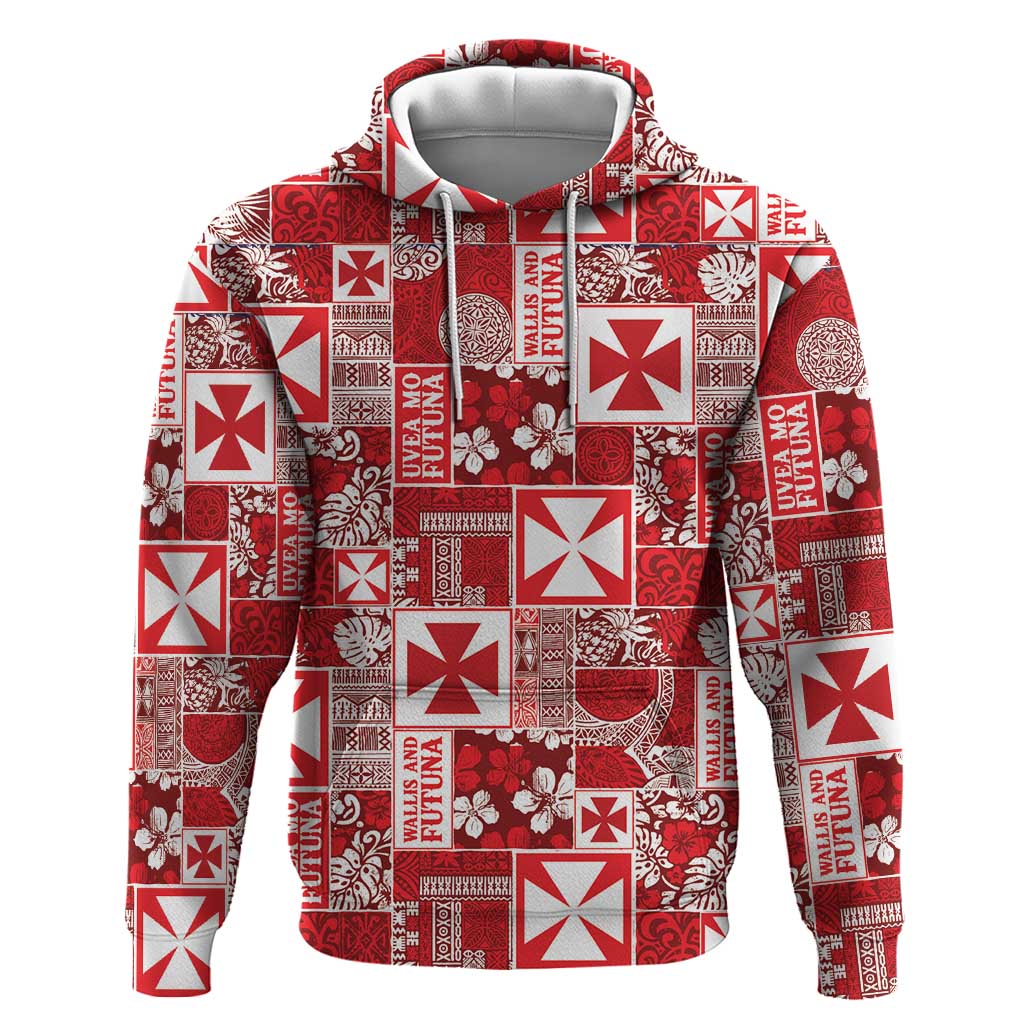 Wallis Et Futuna Kilisimasi Fiefia Zip Hoodie Pacific Patchwork Xmas Vibes - Polynesian Pride