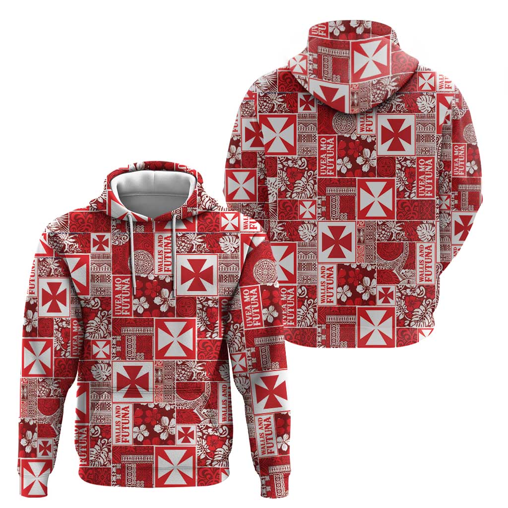 Wallis Et Futuna Kilisimasi Fiefia Zip Hoodie Pacific Patchwork Xmas Vibes - Polynesian Pride