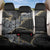 Polynesian Tribal Tattoo Back Car Seat Cover Dark Marble Pattern