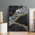 Polynesian Tribal Tattoo Canvas Wall Art Dark Marble Pattern