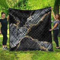 Polynesian Tribal Tattoo Quilt Dark Marble Pattern LT9 - Polynesian Pride