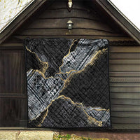 Polynesian Tribal Tattoo Quilt Dark Marble Pattern LT9 - Polynesian Pride