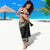 Polynesian Tribal Tattoo Sarong Dark Marble Pattern