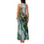 Polynesian Tribal Tattoo Family Matching Tank Maxi Dress and Hawaiian Shirt Green Marble Pattern