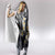 Polynesian Tribal Tattoo Hooded Blanket Plumeria Black Gold Marble Pattern