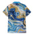 Polynesian Tribal Tattoo Family Matching Mermaid Dress and Hawaiian Shirt Swirling Ocean Marble Pattern
