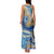 Polynesian Tribal Tattoo Family Matching Tank Maxi Dress and Hawaiian Shirt Swirling Ocean Marble Pattern