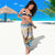 Polynesian Tribal Tattoo Sarong Swirling Ocean Marble Pattern