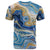 Polynesian Tribal Tattoo T Shirt Swirling Ocean Marble Pattern