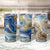 Polynesian Tribal Tattoo Tumbler Cup Swirling Ocean Marble Pattern