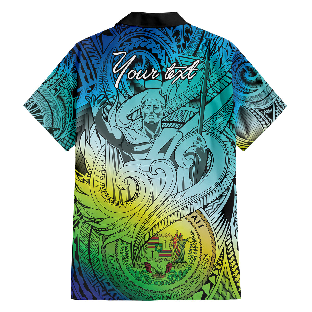 Personalised Aloha King Kamehameha Spirits Family Matching Tank Maxi Dress and Hawaiian Shirt Art Special LT9 - Polynesian Pride