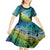 Personalised Aloha King Kamehameha Spirits Kid Short Sleeve Dress Art Special LT9 - Polynesian Pride