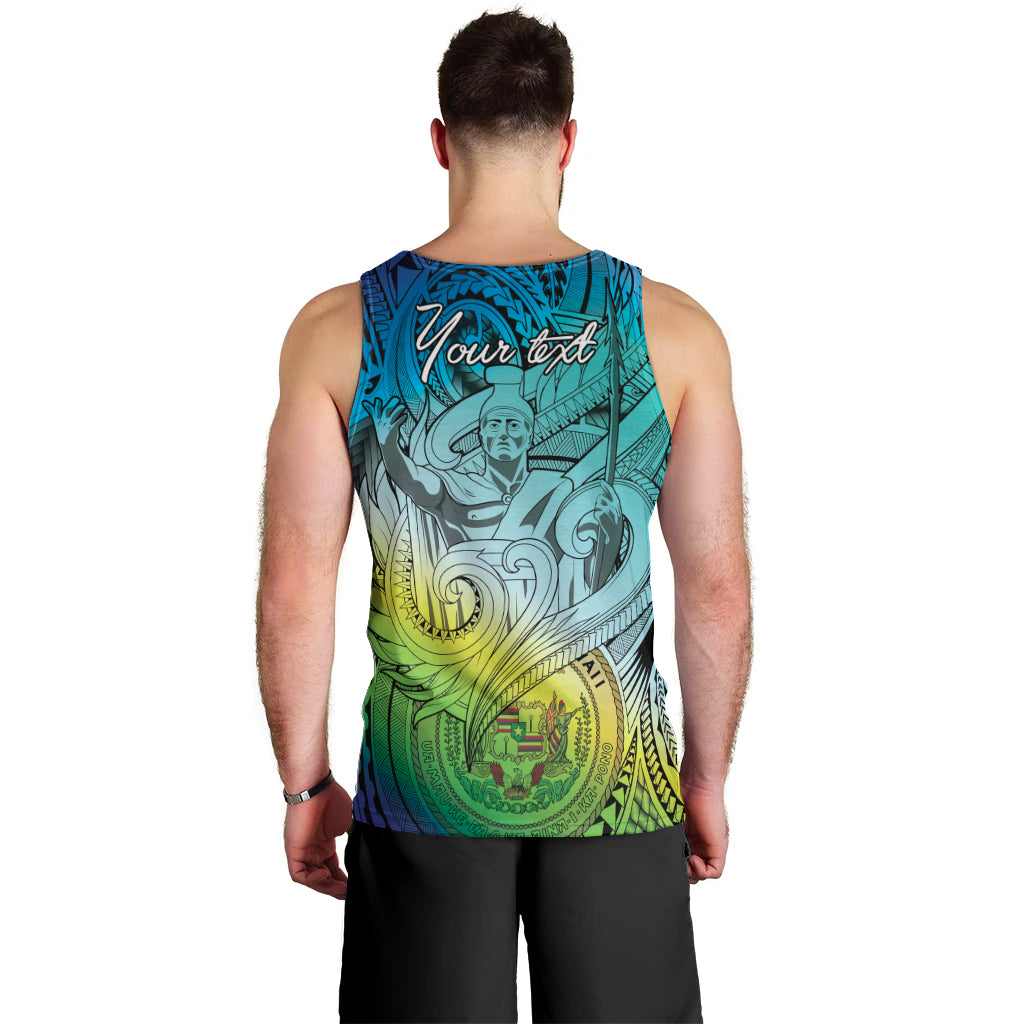 Personalised Aloha King Kamehameha Spirits Men Tank Top Art Special LT9 - Polynesian Pride