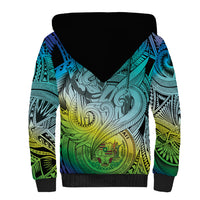 Personalised Aloha King Kamehameha Spirits Sherpa Hoodie Art Special LT9 - Polynesian Pride