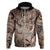 Personalised Aloha King Kamehameha Spirits Hoodie Beige Special LT9 Zip Hoodie Beige - Polynesian Pride