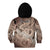 Personalised Aloha King Kamehameha Spirits Kid Hoodie Beige Special LT9 - Polynesian Pride