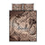 Personalised Aloha King Kamehameha Spirits Quilt Bed Set Beige Special