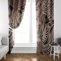 Personalised Aloha King Kamehameha Spirits Window Curtain Beige Special
