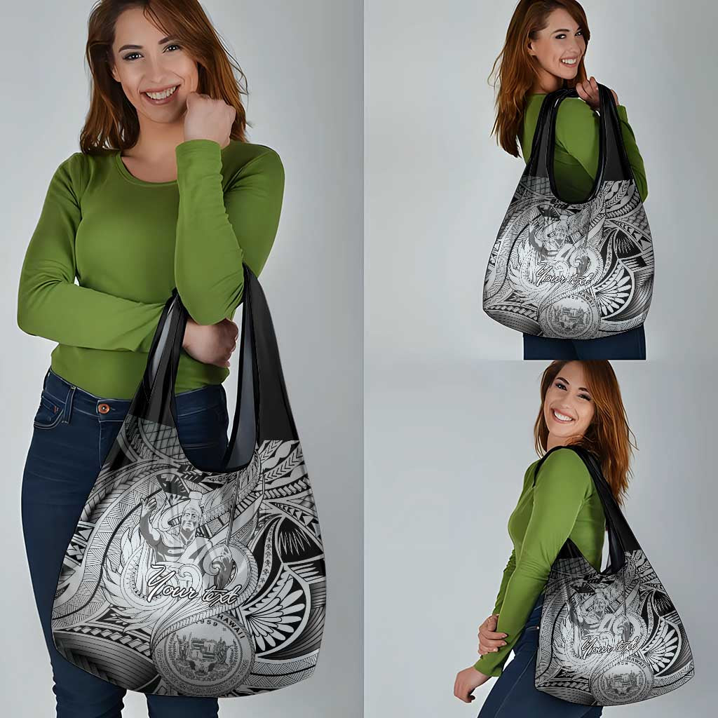 Personalised Aloha King Kamehameha Spirits Grocery Bag Grey Special