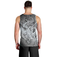 Personalised Aloha King Kamehameha Spirits Men Tank Top Grey Special LT9 - Polynesian Pride