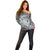 Personalised Aloha King Kamehameha Spirits Off Shoulder Sweater Grey Special LT9 - Polynesian Pride