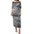 Personalised Aloha King Kamehameha Spirits Puletasi Grey Special LT9 Long Dress Grey - Polynesian Pride