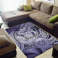 Personalised Aloha King Kamehameha Spirits Area Rug Violet Special