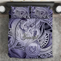 Personalised Aloha King Kamehameha Spirits Bedding Set Violet Special
