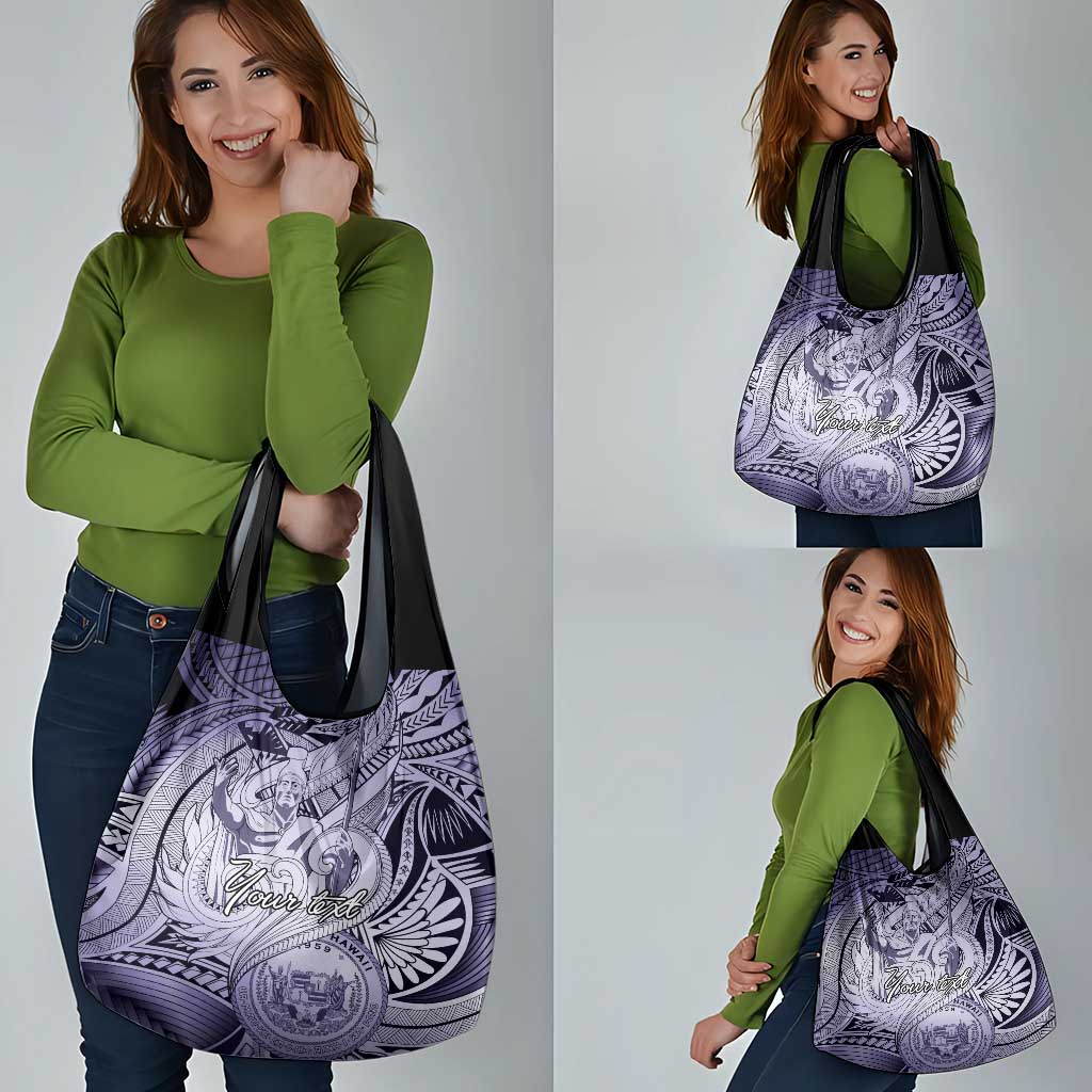 Personalised Aloha King Kamehameha Spirits Grocery Bag Violet Special