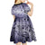 Personalised Aloha King Kamehameha Spirits Kid Short Sleeve Dress Violet Special LT9 - Polynesian Pride