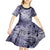 Personalised Aloha King Kamehameha Spirits Kid Short Sleeve Dress Violet Special LT9 - Polynesian Pride