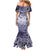 Personalised Aloha King Kamehameha Spirits Mermaid Dress Violet Special LT9 - Polynesian Pride
